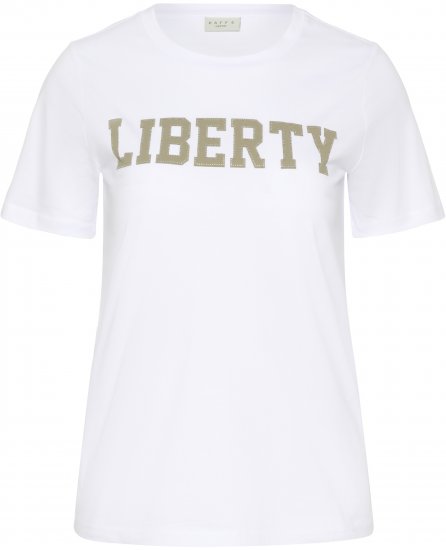 Kaffe Curve June Camiseta Blanco - Camisetas estampadas para mujer - 
