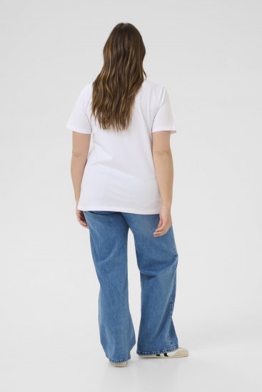 Kaffe Curve June Camiseta Blanco - Camisetas estampadas para mujer - 