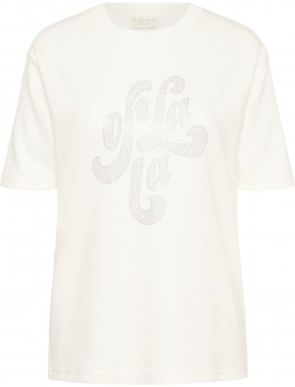 Kaffe Curve Rosa T-Shirt Chalk - Camisetas - 