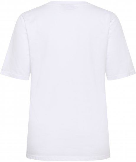Kaffe Curve Chari T-Shirt Optical White - Camisetas - 