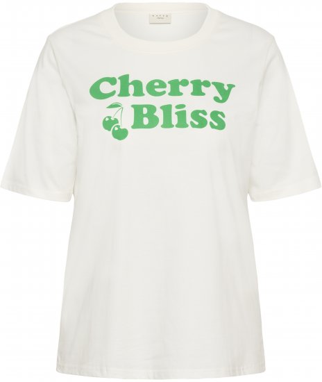 Kaffe Curve Chari T-Shirt Chalk - Camisetas - 