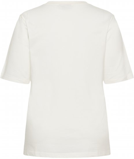 Kaffe Curve Chari T-Shirt Chalk - Camisetas - 