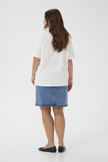 Kaffe Curve Chari T-Shirt Chalk - Camisetas - 
