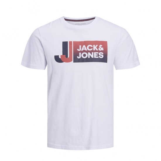 Jack & Jones Logan T-Shirt White - Camisetas - Camisetas - 2XL-14XL