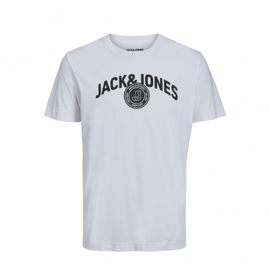 Jack & Jones Ounce Logo T-Shirt White - Camisetas - Camisetas - 2XL-14XL