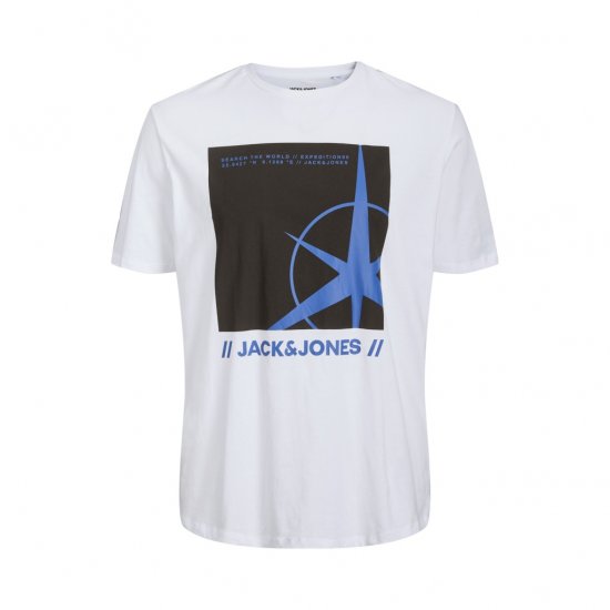 Jack & Jones Conrad T-Shirt White - Camisetas - Camisetas - 2XL-14XL