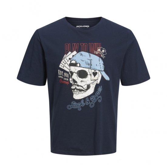 Jack & Jones Roxbury T-Shirt Navy - Camisetas - Camisetas - 2XL-14XL