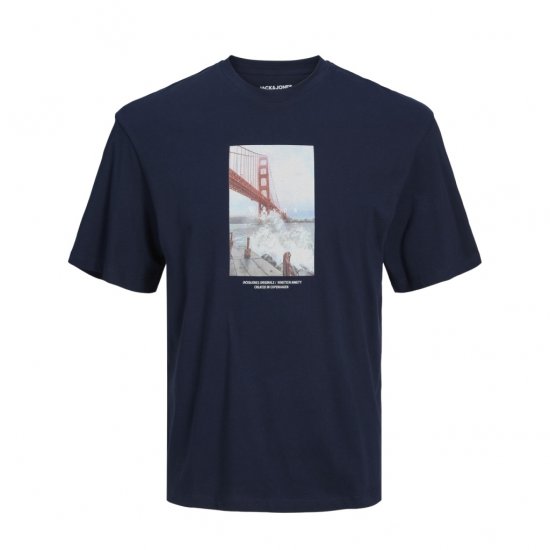 Jack & Jones Copenhagen Photo T-Shirt Navy - Camisetas - Camisetas - 2XL-14XL