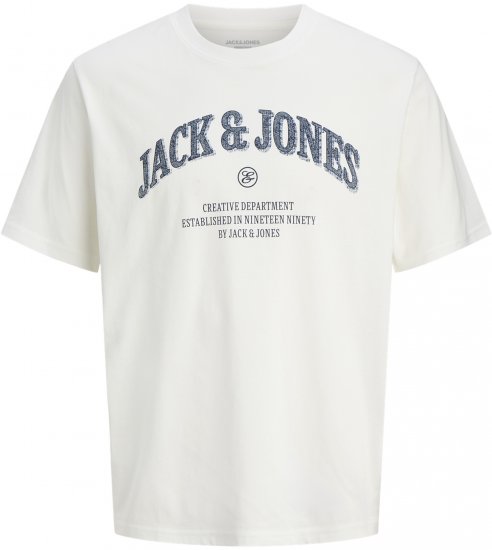 Jack & Jones Edenver T-Shirt White - Camisetas - Camisetas - 2XL-14XL