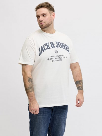 Jack & Jones Edenver T-Shirt White - Camisetas - Camisetas - 2XL-14XL