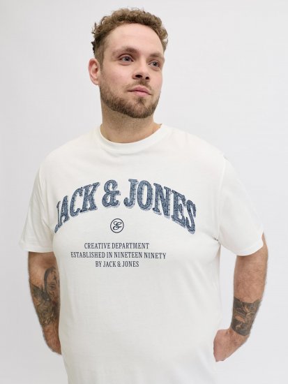 Jack & Jones Edenver T-Shirt White - Camisetas - Camisetas - 2XL-14XL