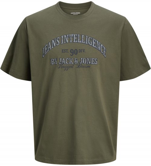Jack & Jones Edenver T-Shirt Khaki - Camisetas - Camisetas - 2XL-14XL