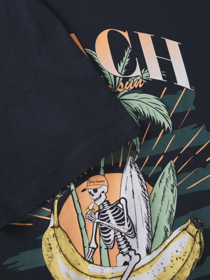 Jack & Jones King Crew Neck T-Shirt Navy - Camisetas con estampado - Camisetas con estampado - 2XL-8XL