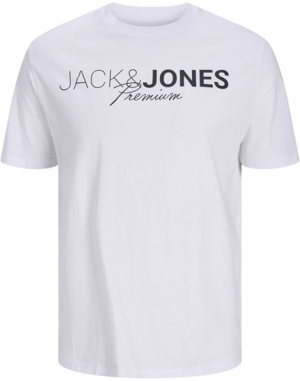 Jack & Jones Blaneo Short Sleeve T-Shirt White - Camisetas - Camisetas - 2XL-14XL
