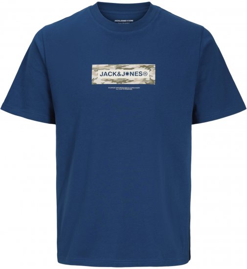 Jack & Jones Breeze Branded T-Shirt Blue - Camisetas - Camisetas - 2XL-14XL