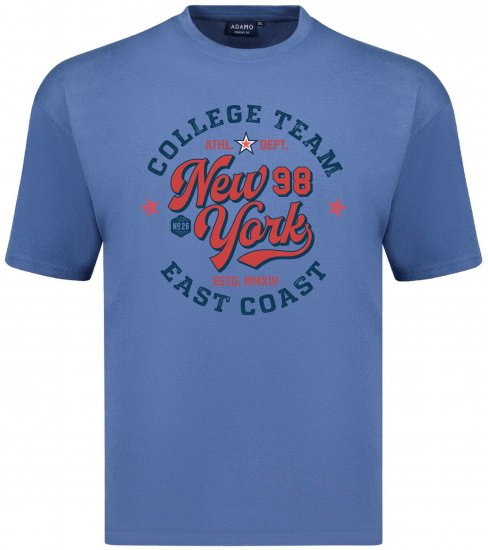 Adamo College Comfort Fit T-Shirt Blue - Camisetas con estampado - Camisetas con estampado - 2XL-8XL
