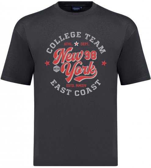 Adamo Motivshirt Comfort Fit College Anthracite - Camisetas con estampado - Camisetas con estampado - 2XL-8XL