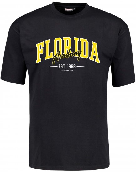 Adamo Florida Comfort Fit T-Shirt Black - Camisetas con estampado - Camisetas con estampado - 2XL-8XL