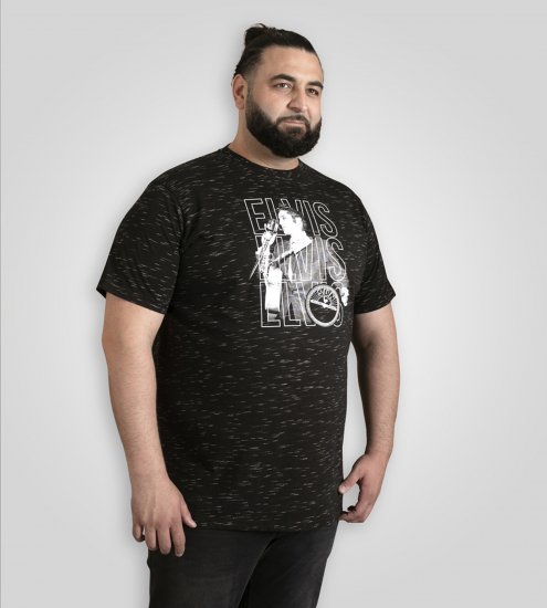 D555 Official Elvis Presley Printed T-Shirt Black - Camisetas con estampado - Camisetas con estampado - 2XL-8XL