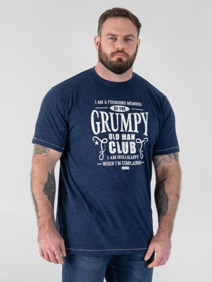 D555 Cooper Grumpy Old Man Printed T-Shirt Navy - Camisetas con estampado - Camisetas con estampado - 2XL-8XL