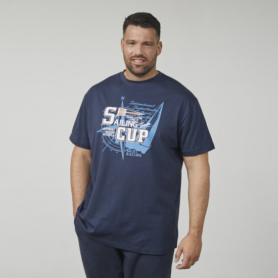 North Latitude 61119 Camiseta Estampada Azul Marino - Camisetas - Camisetas - 2XL-14XL