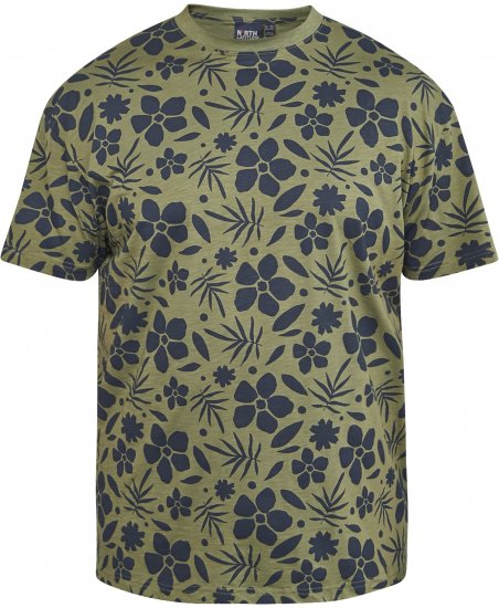 North Latitude 61123 Camiseta Con Estampado Integral Verde Oliva - Camisetas - Camisetas - 2XL-14XL