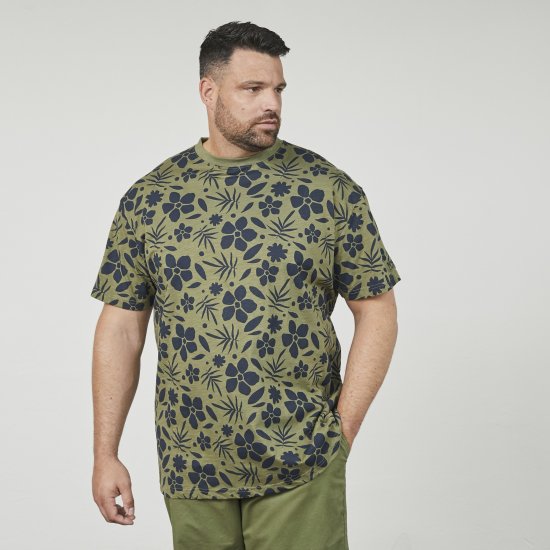 North Latitude 61123 Camiseta Con Estampado Integral Verde Oliva - Camisetas - Camisetas - 2XL-14XL