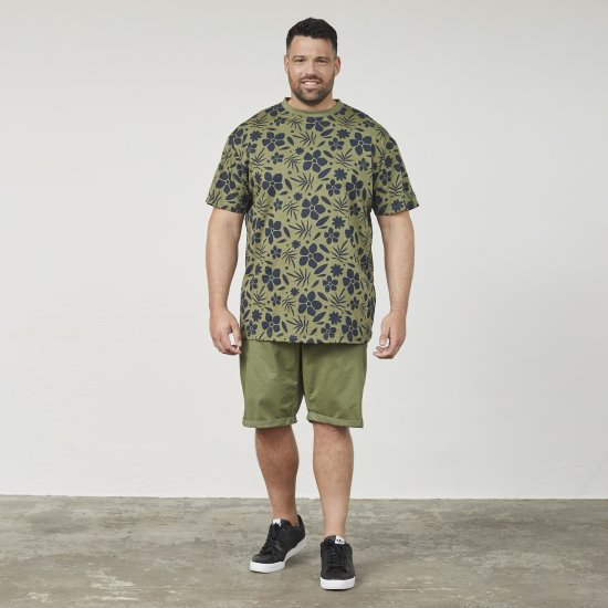 North Latitude 61123 Camiseta Con Estampado Integral Verde Oliva - Camisetas - Camisetas - 2XL-14XL