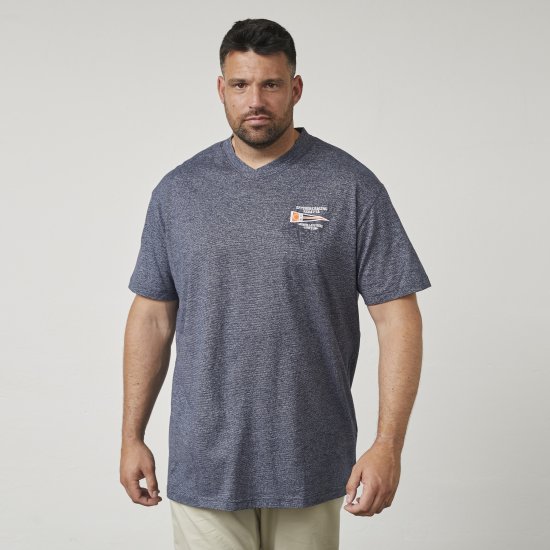 North Latitude 61124 Camiseta De Rayas Azul Marino - Camisetas - Camisetas - 2XL-14XL