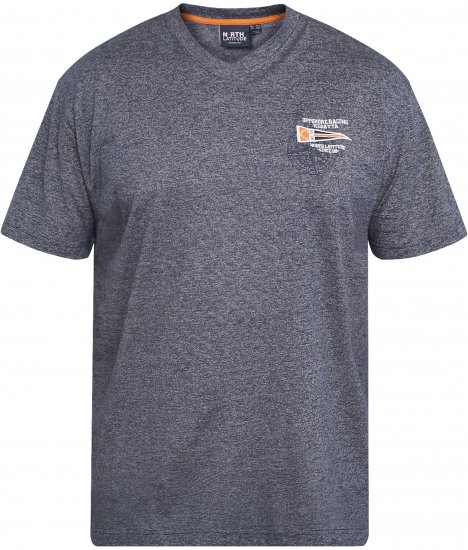 North Latitude 61124 Camiseta De Rayas Azul Marino - Camisetas - Camisetas - 2XL-14XL
