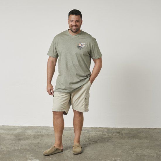 North Latitude 61124 Camiseta De Rayas Verde Oliva - Camisetas - Camisetas - 2XL-14XL