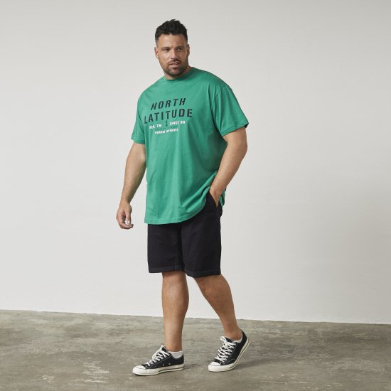 North Latitude 61135 Camiseta Estampada Verde - Camisetas - Camisetas - 2XL-14XL