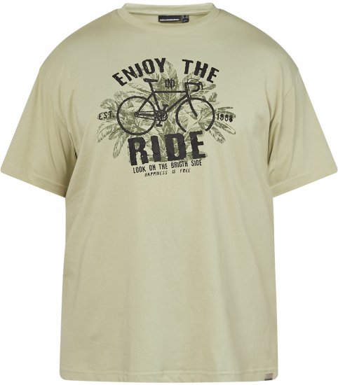 North Latitude 61315 Camiseta Estampada Verde Polvoriento Claro - Camisetas - Camisetas - 2XL-14XL