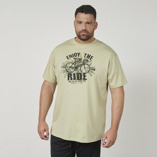North Latitude 61315 Camiseta Estampada Verde Polvoriento Claro - Camisetas - Camisetas - 2XL-14XL