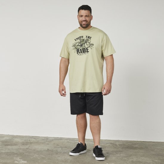 North Latitude 61315 Camiseta Estampada Verde Polvoriento Claro - Camisetas - Camisetas - 2XL-14XL