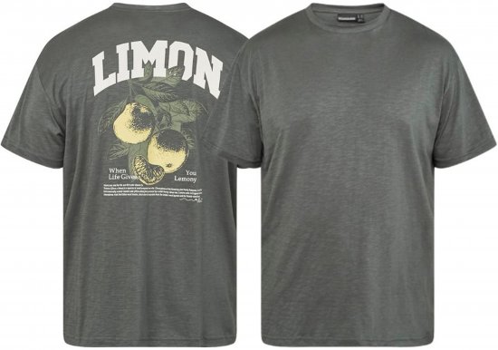 North Latitude 61317 Camiseta Slub Con Estampado En La Espalda Verde Polvoriento Oscuro - Camisetas - Camisetas - 2XL-14XL