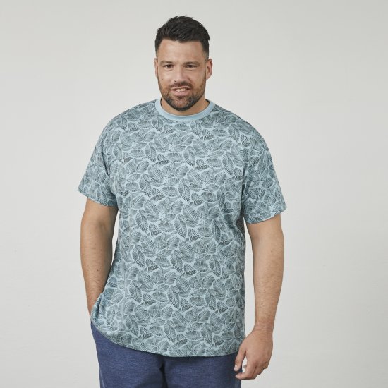 North Latitude 61318 Camiseta Con Estampado Integral Azul Polvoriento - Camisetas - Camisetas - 2XL-14XL