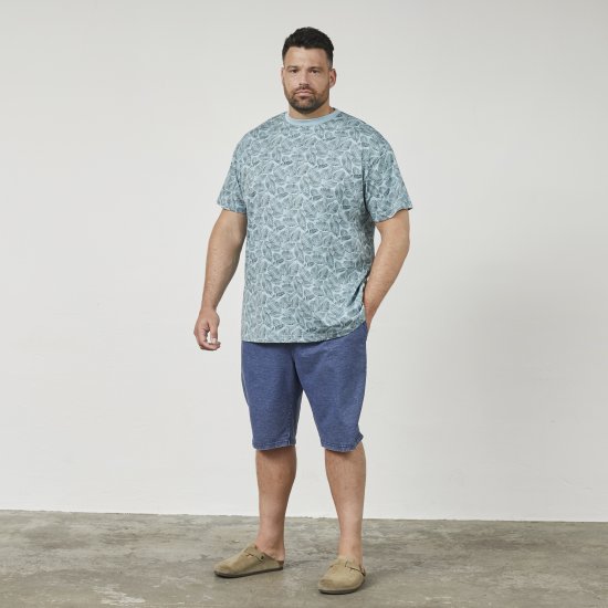 North Latitude 61318 Camiseta Con Estampado Integral Azul Polvoriento - Camisetas - Camisetas - 2XL-14XL