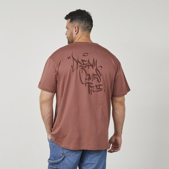 North Latitude 61320 Camiseta Con Estampado En La Espalda Marrón Coñac - Camisetas - Camisetas - 2XL-14XL