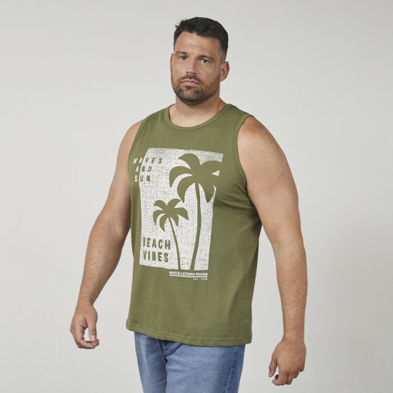 North Latitude 61321 Camiseta Sin Mangas Verde Oliva - Camisetas - Camisetas - 2XL-14XL