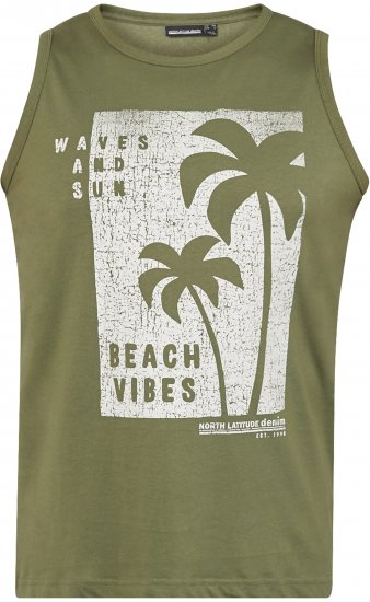 North Latitude 61321 Camiseta Sin Mangas Verde Oliva - Camisetas - Camisetas - 2XL-14XL