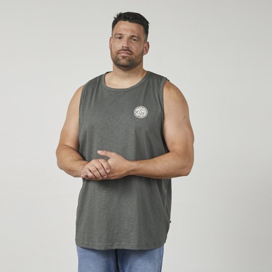 North Latitude 61323 Camiseta Sin Mangas Slub Verde Polvoriento Oscuro - Camisetas - Camisetas - 2XL-14XL