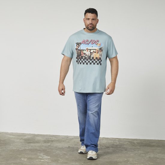 North Latitude 61352 AC/DC Camiseta Azul Polvoriento - Camisetas - Camisetas - 2XL-14XL
