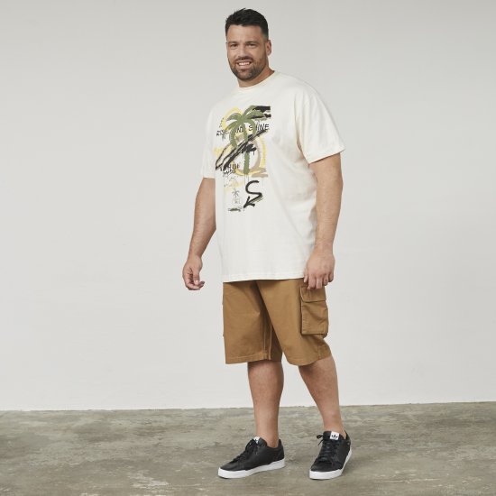 North Latitude 61360 Palm Printed T-Shirt Off White - Camisetas con estampado - Camisetas con estampado - 2XL-8XL