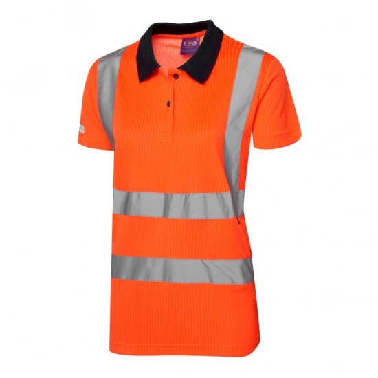 Leo Lana EcoViz Comfort Women's Polo Shirt Orange - Ropa de trabajo - 