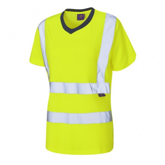 Leo Belstone EcoViz Comfort Women's T-Shirt Yellow - Ropa de trabajo - 