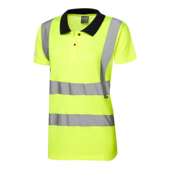 Leo Lana EcoViz Comfort Women's Polo Shirt Yellow - Ropa de trabajo - 
