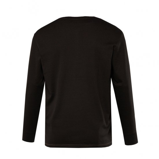 JP1880 T-Shirt Henley Long Sleeve Striped Brown TALL - ROPA DE HOMBRE MT-6XLT - Tamaños de talle alto