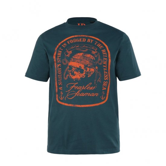 JP1880 T-Shirt Fearless Seaman Blue - Camisetas - Camisetas - 2XL-14XL