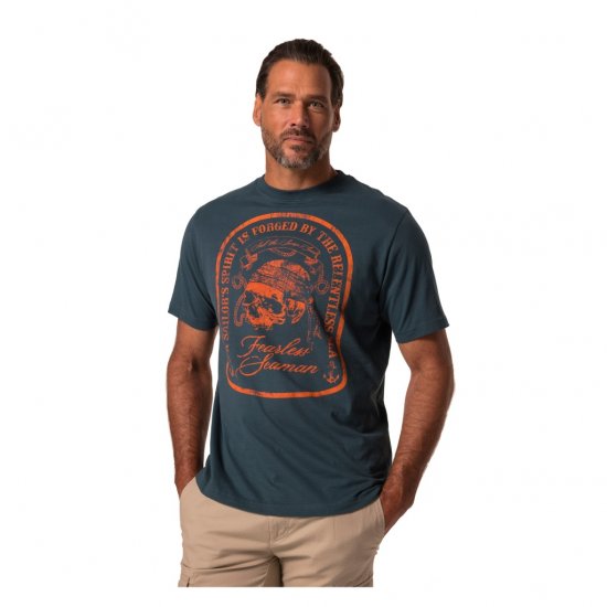 JP1880 T-Shirt Fearless Seaman Blue - Camisetas - Camisetas - 2XL-14XL